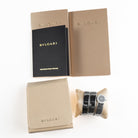 BVLGARI Tubogas BB191TS 3 Row Stainless Steel Black Dial Quartz
