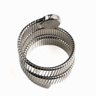 BVLGARI Tubogas BB191TS 3 Row Stainless Steel Diamond Dial Quartz