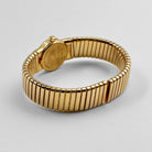 BVLGARI Tubogas BB192TG 1 Row Yellow Gold Black Diamond Dial Quartz