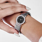 BVLGARI Tubogas BB262TS 'Ladies' Stainless Steel Black Diamond Dial Quartz