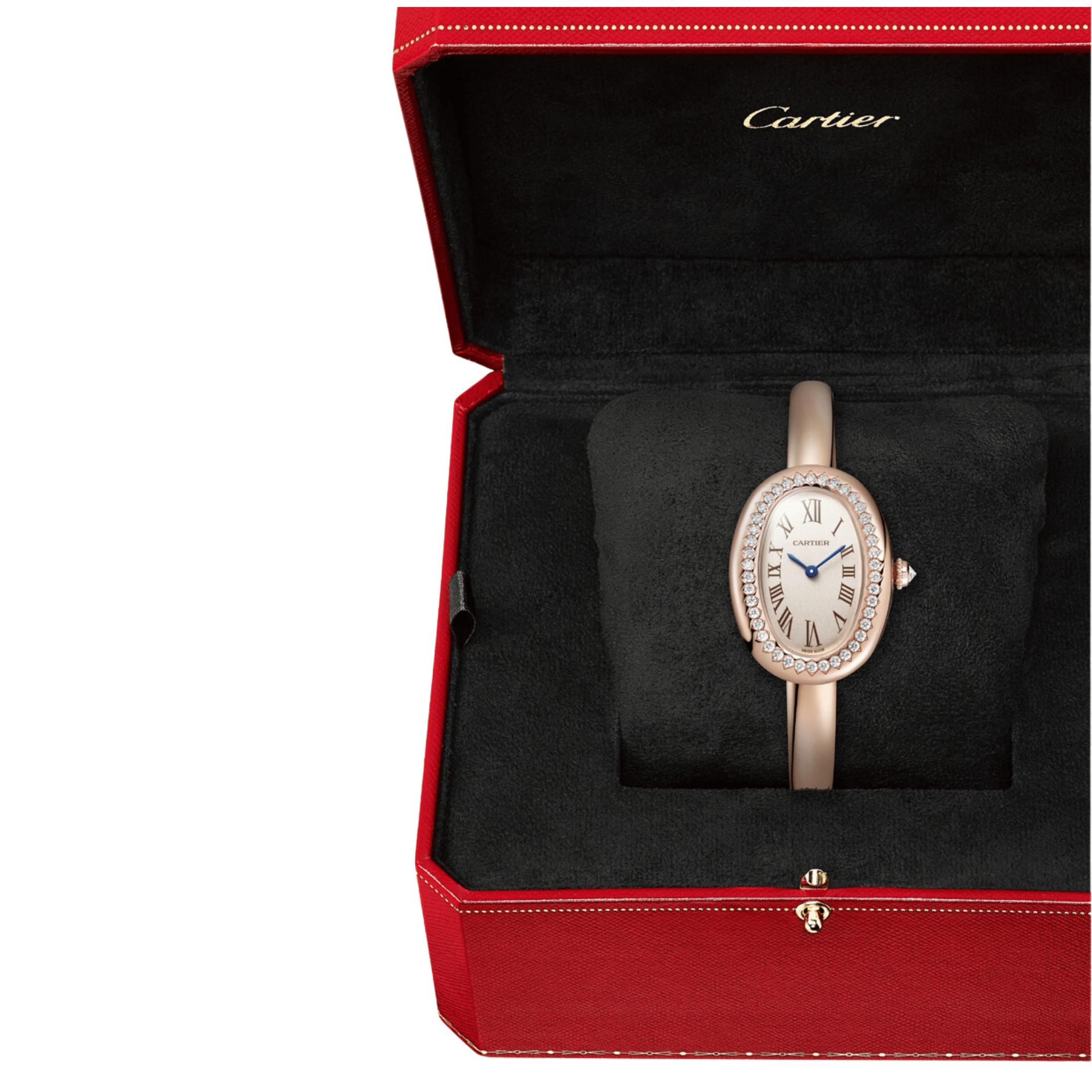 Cartier Baignoire Small WJBA0042 'Ladies' Rose Gold Silvered Cartier Baignoire Small WJBA0042 'Ladies' Rose Gold Silvered