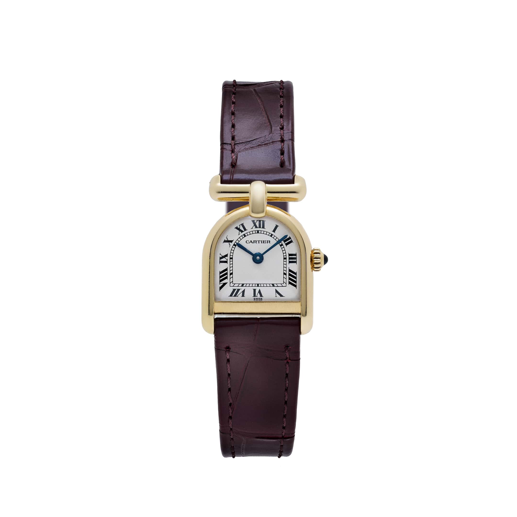 Cartier Calandre 6603 'Ladies' Yellow Gold White Dial Quartz