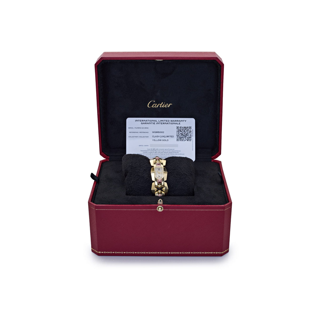 Cartier Clash [Un]limited Watch WGMB0002 Small Yellow and Purple Gold Silver Diamond Dial Quartz (2024)