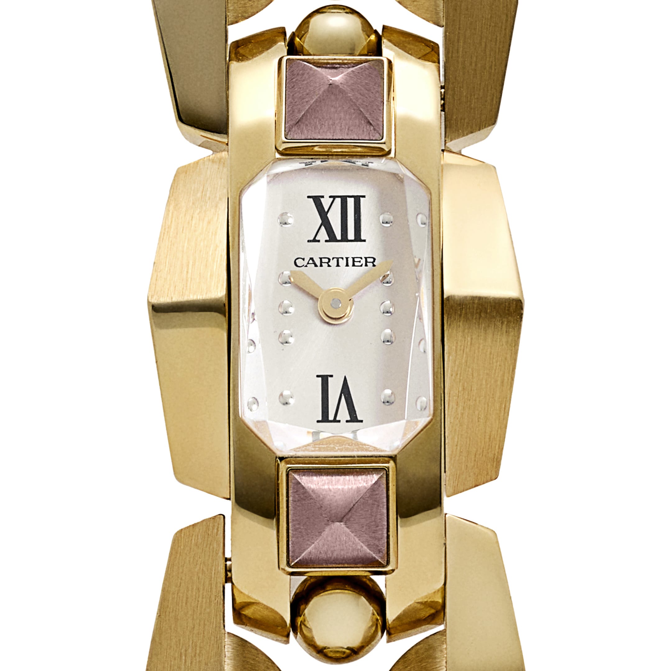 Cartier Clash [Un]limited Watch WGMB0002 Small Yellow and Purple