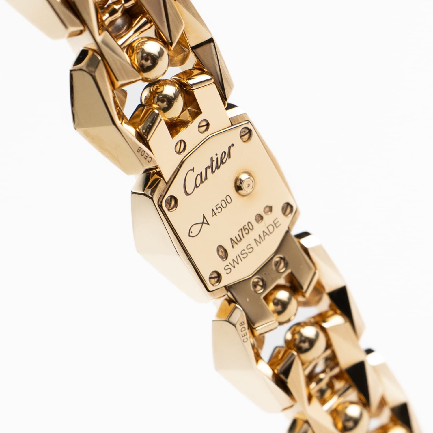 Cartier Crash Libre WGCH0007 Yellow Gold Silvered Dial Limited