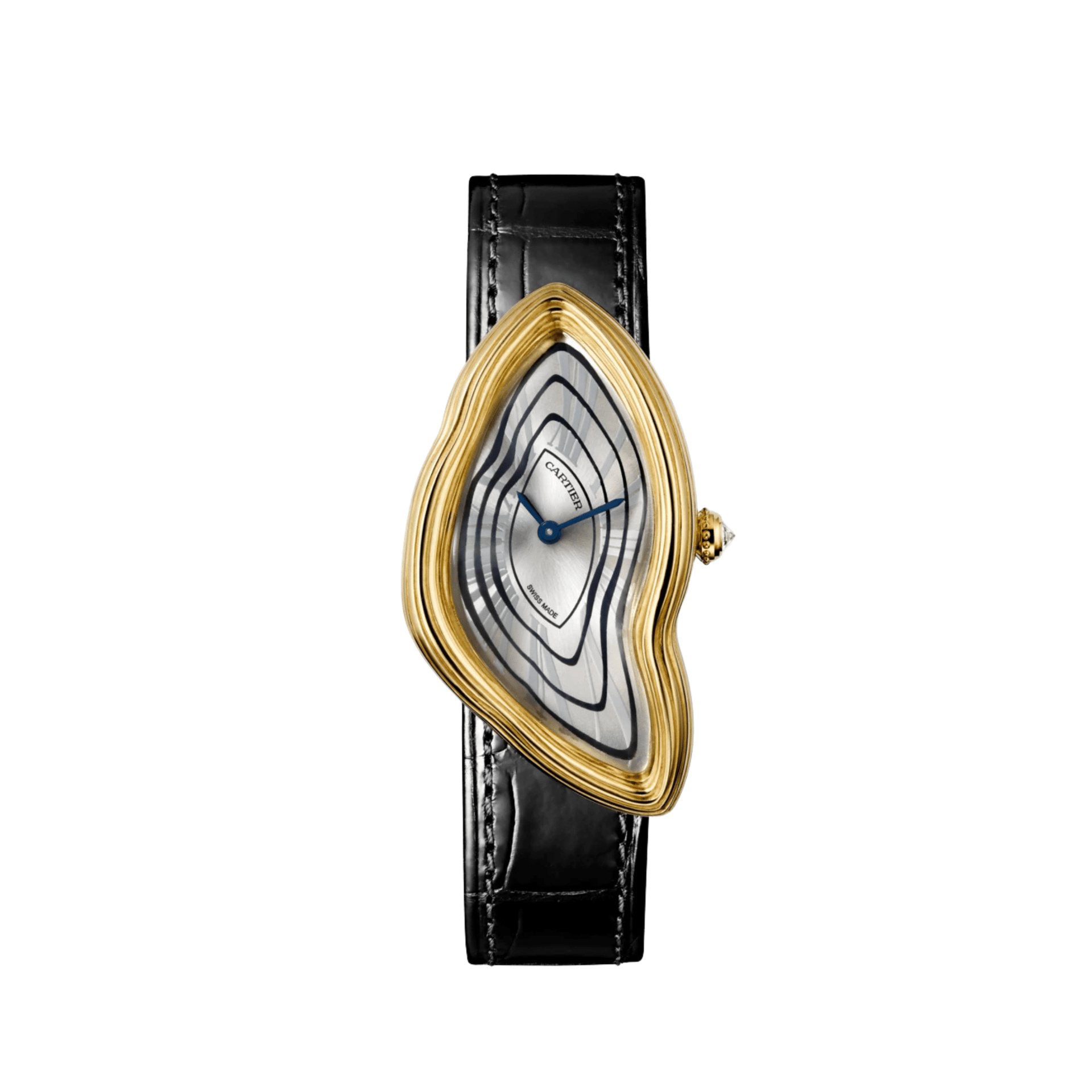 Cartier Crash Libre WGCH0007 Yellow Gold Silvered Dial Limited