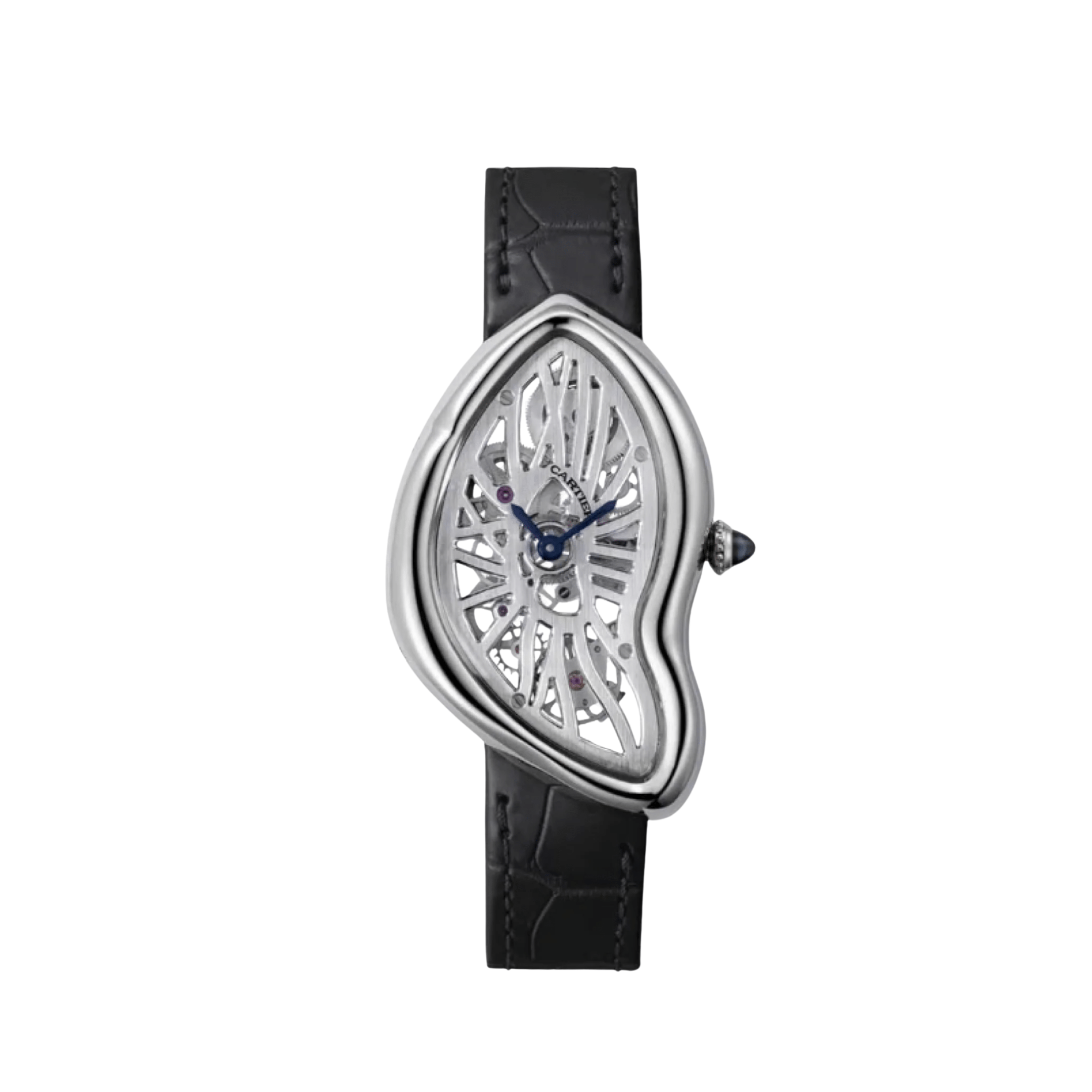 Cartier Crash W7200001 Platinum Skeleton Quartz Limited Edition