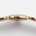 Cartier Ellipse WB6006EE Yellow Gold White Dial Diamond Bezel and Bracelet Quartz