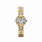 Cartier Ellipse WB6006EE Yellow Gold White Dial Diamond Bezel and Bracelet Quartz