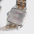 Cartier Panthere 187949 'Ladies' Two Row Midsize Stainless Steel Yellow Gold White Dial Quartz