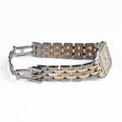 Cartier Panthere 187949 'Ladies' Two Row Midsize Stainless Steel Yellow Gold White Dial Quartz