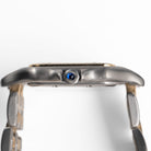 Cartier Panthere 187949 'Ladies' Two Row Midsize Stainless Steel Yellow Gold White Dial Quartz