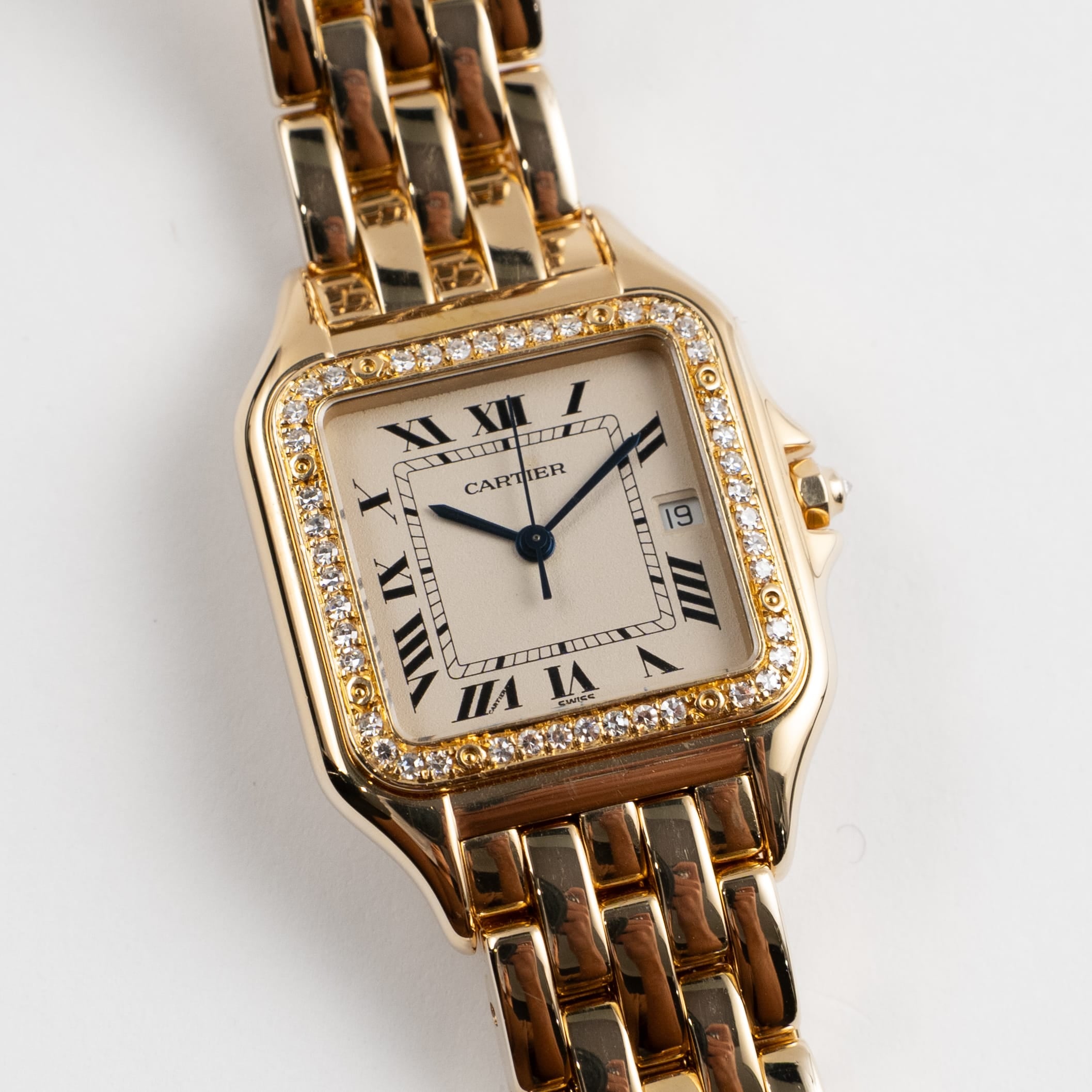 Cartier Tank a Guichets WGTA0237 Platinum Alligator Strap Limited