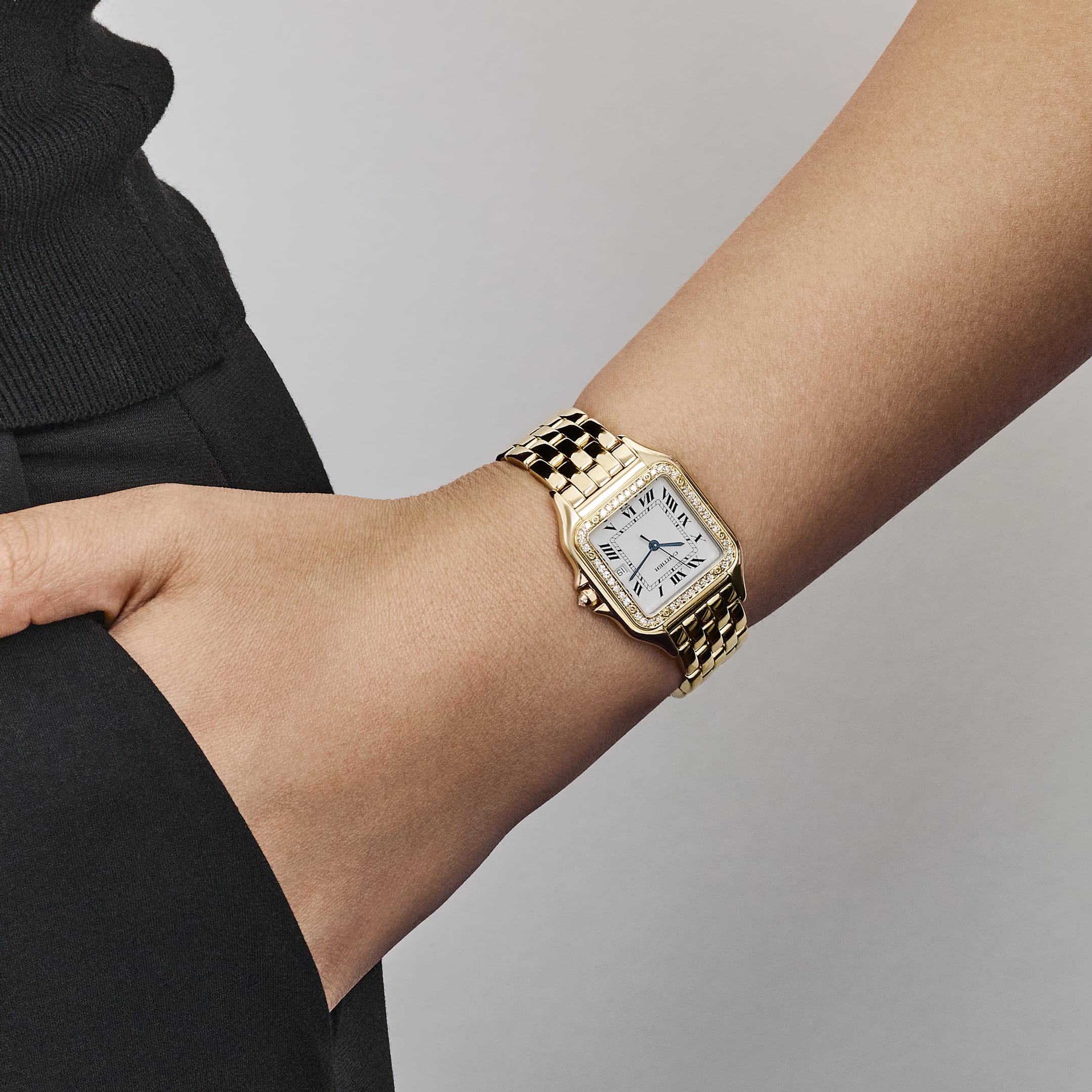 Cartier Tank a Guichets WGTA0237 Platinum Alligator Strap Limited