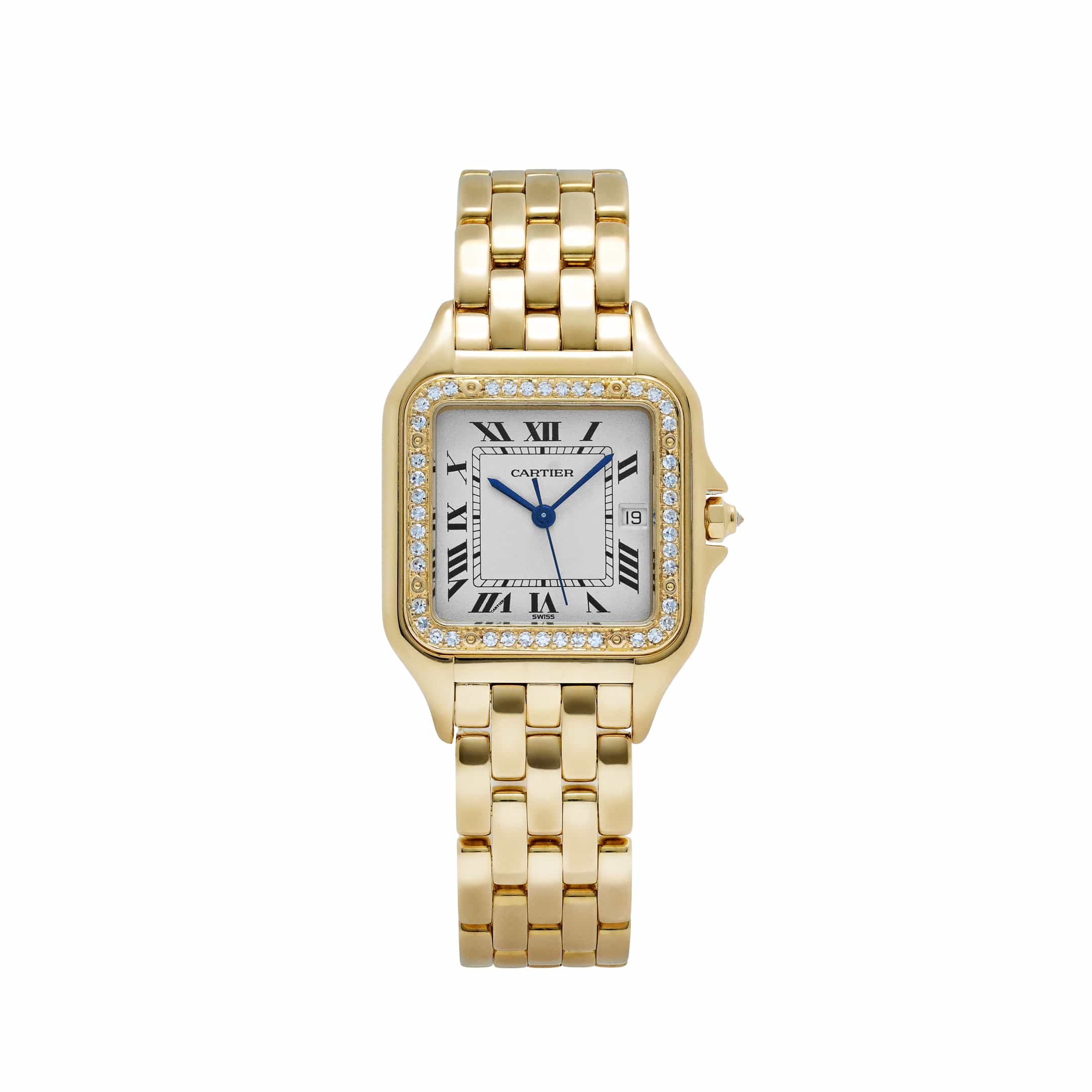 Cartier Panthère WJPN0066 'Ladies' Yellow Gold White Dial Diamond