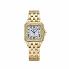Cartier Panthere 883969 'Ladies' Midsize Yellow Gold White Dial Diamond Bezel Quartz