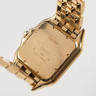 Cartier Panthere 883969 'Ladies' Midsize Yellow Gold White Dial Diamond Bezel Quartz
