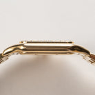 Cartier Panthere 883969 'Ladies' Midsize Yellow Gold White Dial Diamond Bezel Quartz