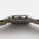 Cartier Panthere W250285E 'Ladies' Two Row Midsize Stainless Steel Yellow Gold White Dial Quartz