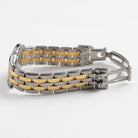 Cartier Panthere W250285E 'Ladies' Two Row Midsize Stainless Steel Yellow Gold White Dial Quartz