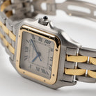 Cartier Panthere W250285E 'Ladies' Two Row Midsize Stainless Steel Yellow Gold White Dial Quartz
