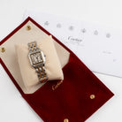 Cartier Panthere W25029B6 'Ladies' Two Row Stainless Steel Yellow Gold White Dial Quartz