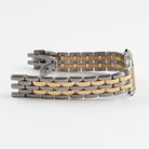 Cartier Panthere W25029B6 'Ladies' Two Row Stainless Steel Yellow Gold White Dial Quartz