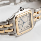 Cartier Panthere W25029B6 'Ladies' Two Row Stainless Steel Yellow Gold White Dial Quartz