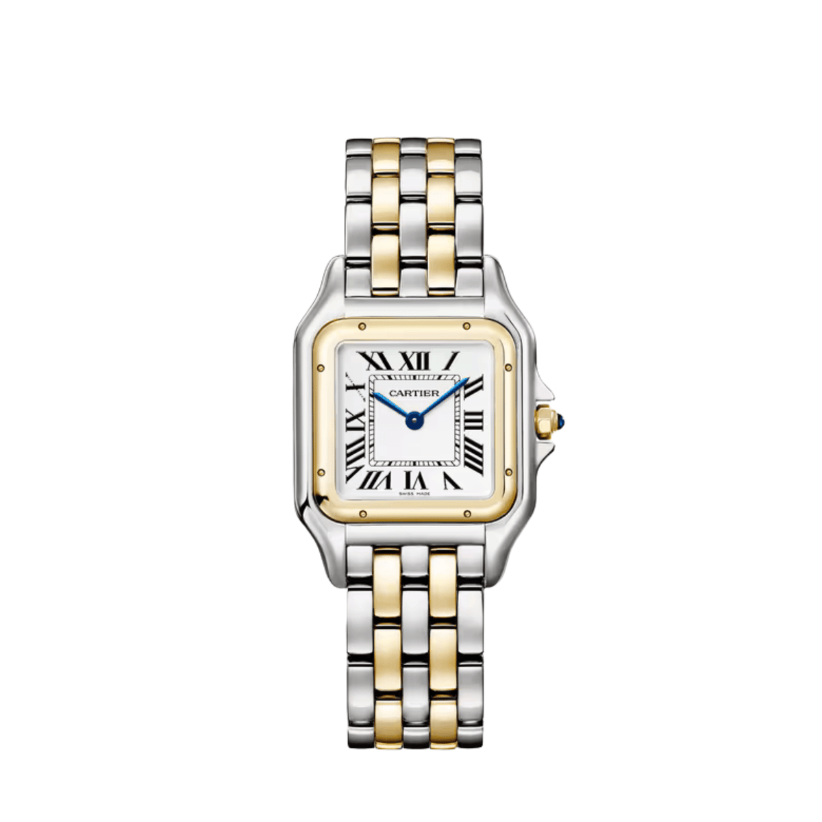 Cartier Panthere W2PN0014 'Ladies' Midsize Stainless Steel Yellow Gold Silver-White Dial Quartz (2024)