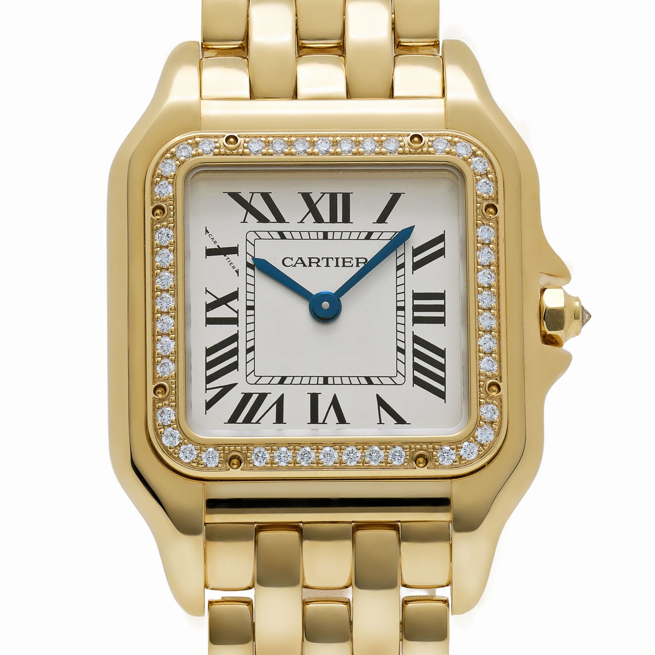 Cartier Panthère WJPN0016 'Ladies' Yellow Gold White Dial Diamond Bezel Quartz (2025)