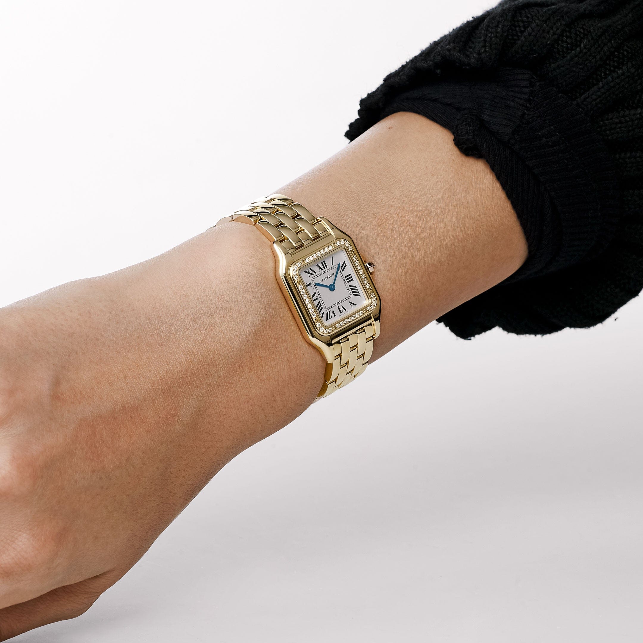 Cartier Panthère WJPN0066 'Ladies' Yellow Gold White Dial Diamond