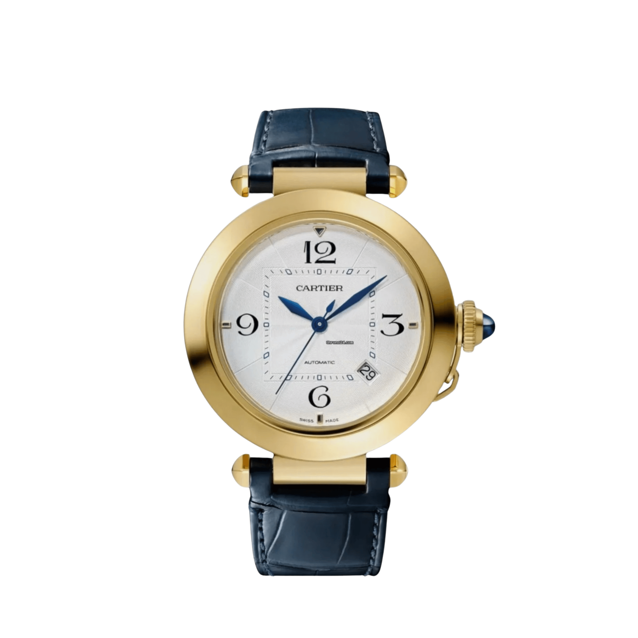 Cartier Pasha WGPA0007 Yellow Gold Silver-White Dial (2020)