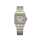 Cartier Santos Carrée 2961 Yellow Gold Stainless Steel White Dial