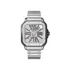 Cartier Santos Large WHSA0027 Stainless Steel Skeleton Dial