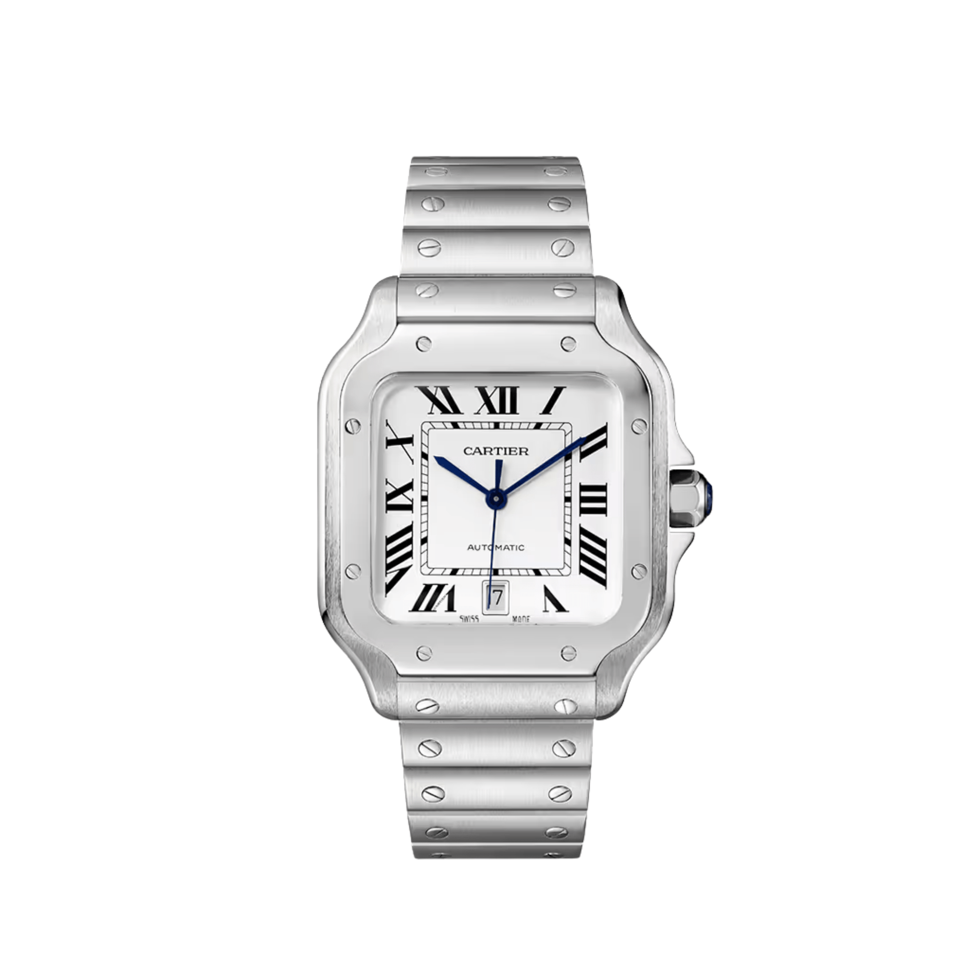 Cartier クォーツ時計 ホワイト cartier-santos-large-wssa0018-