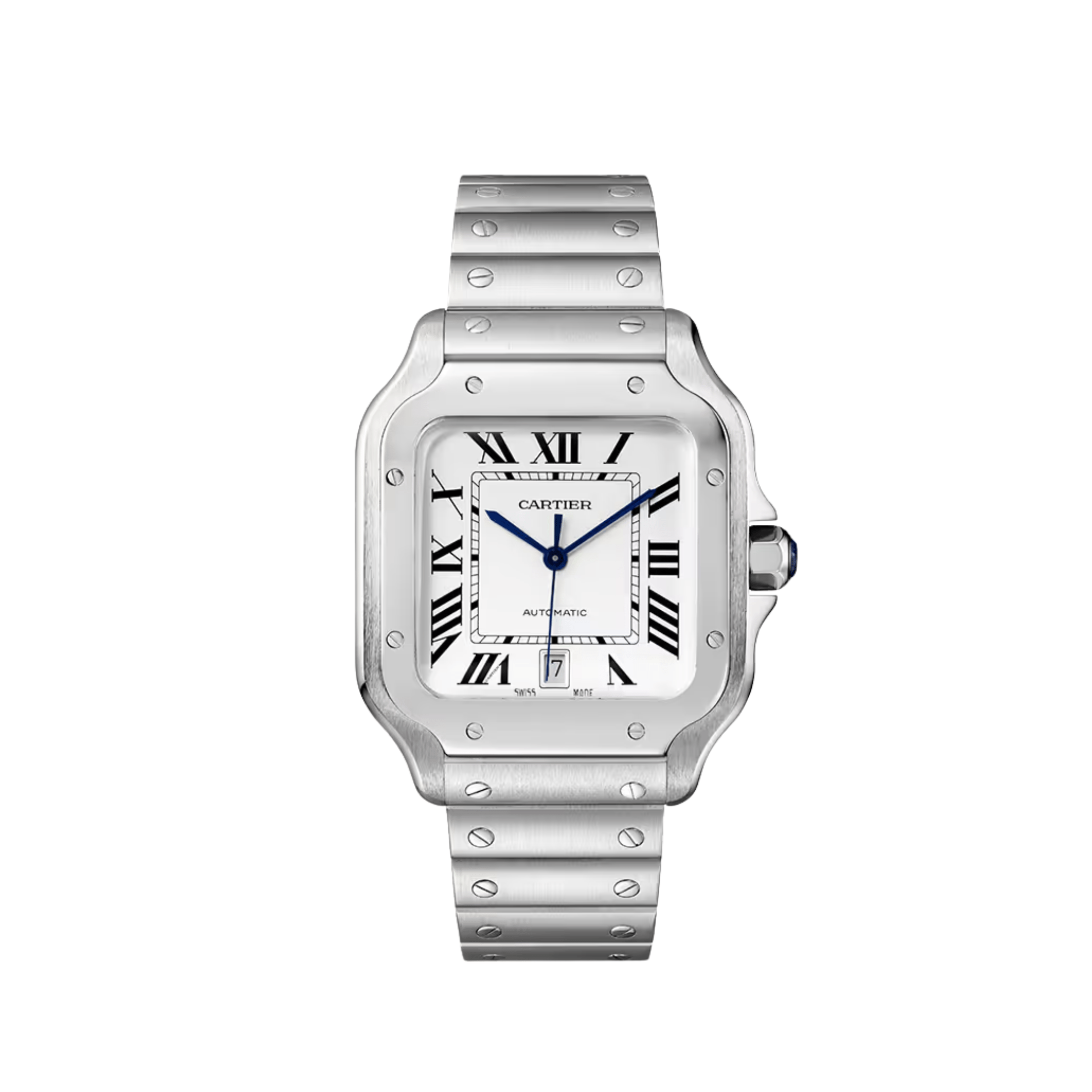 Cartier Santos Large WSSA0018 Stainless Steel White Dial