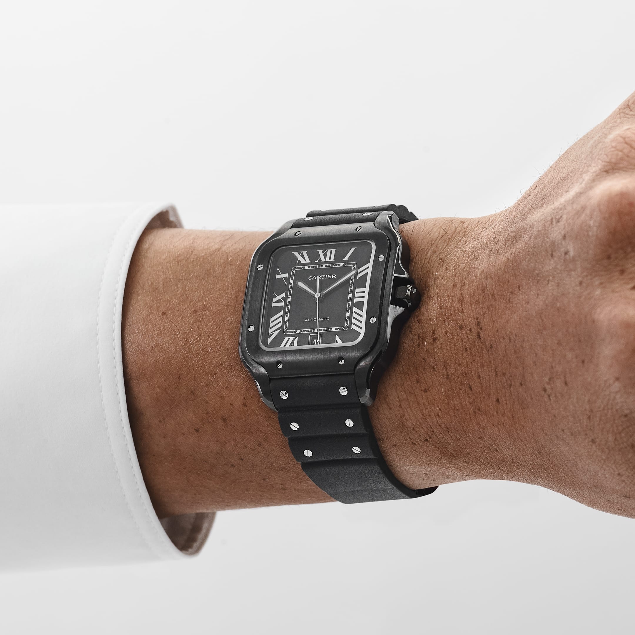 Cartier Santos Large WSSA0039 Stainless Steel Black Dial (2022)