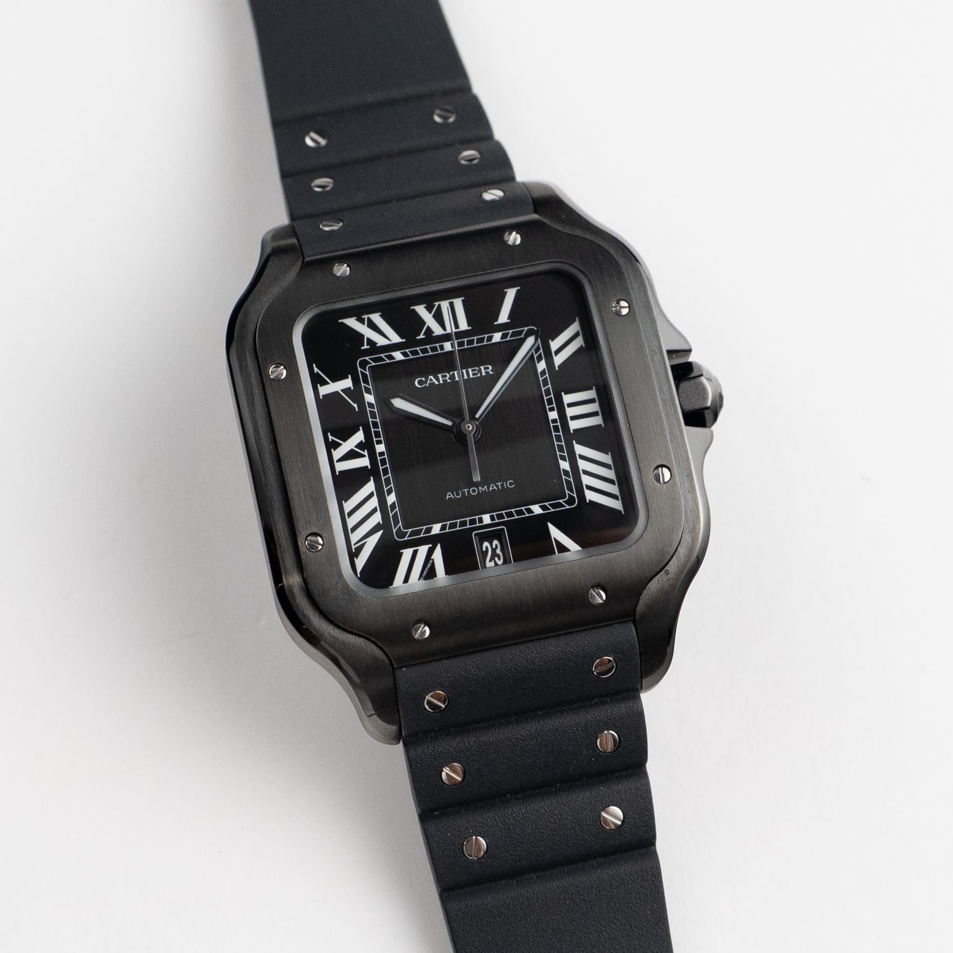 Cartier Santos Large WSSA0039 Stainless Steel Black Dial (2022)