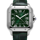 Cartier Santos Large WSSA0062 Stainless Steel Green Dial (2023)