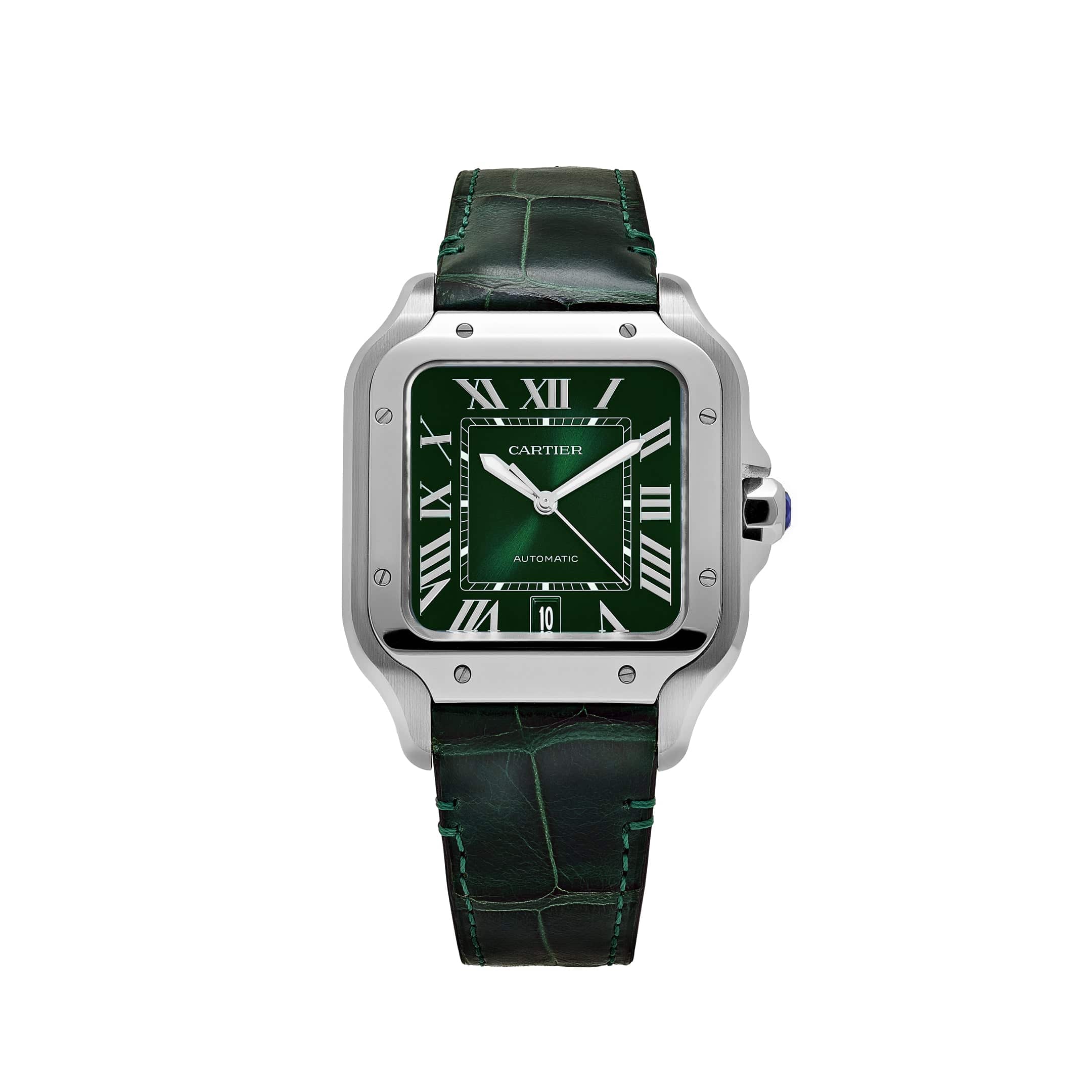 Cartier Santos Large WSSA0062 Stainless Steel Green Dial (2023)