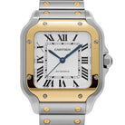 Cartier Santos Medium W2SA0016 Stainless Steel Yellow Gold White Dial Automatic (2025)