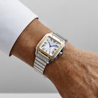 Cartier Santos Medium W2SA0016 Stainless Steel Yellow Gold White Dial Automatic (2025)