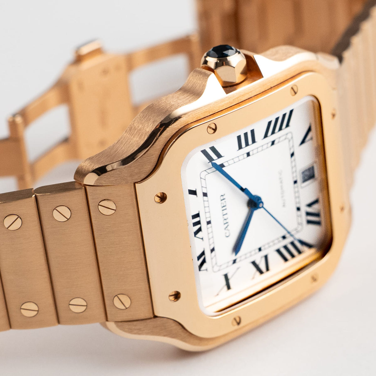 Cartier Santos WGSA0018 Large Rose Gold White Dial (2022)