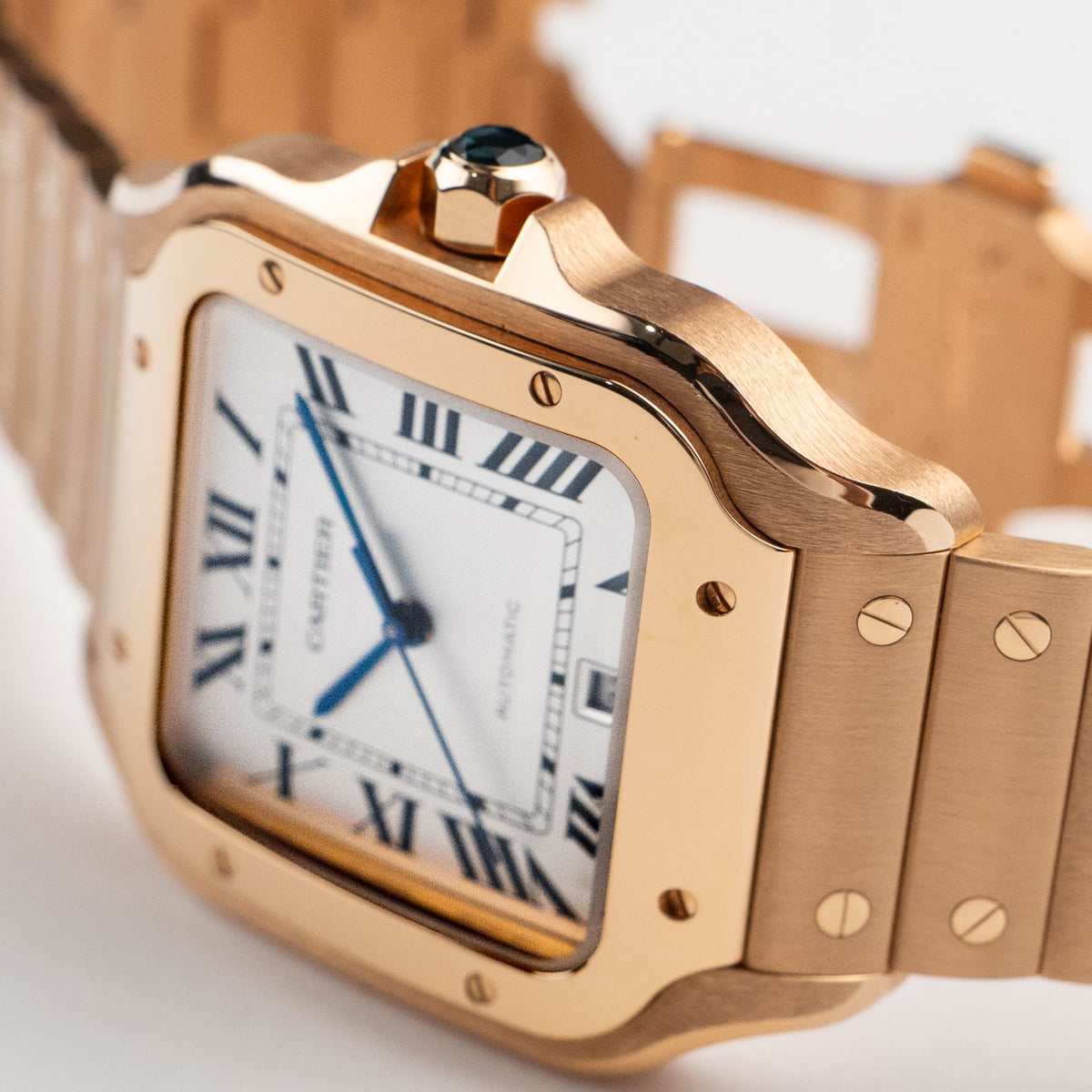 Cartier Santos WGSA0018 Large Rose Gold White Dial (2022)