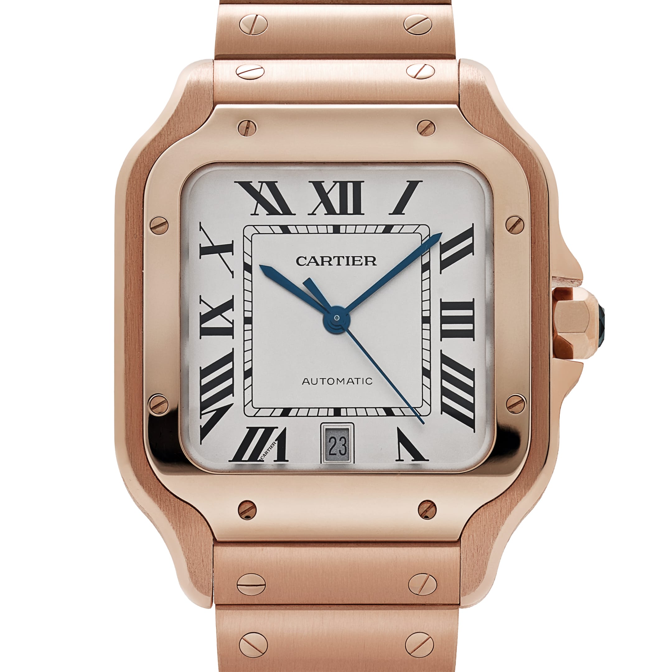 Cartier Santos WGSA0018 Large Rose Gold White Dial (2022) – Wrist