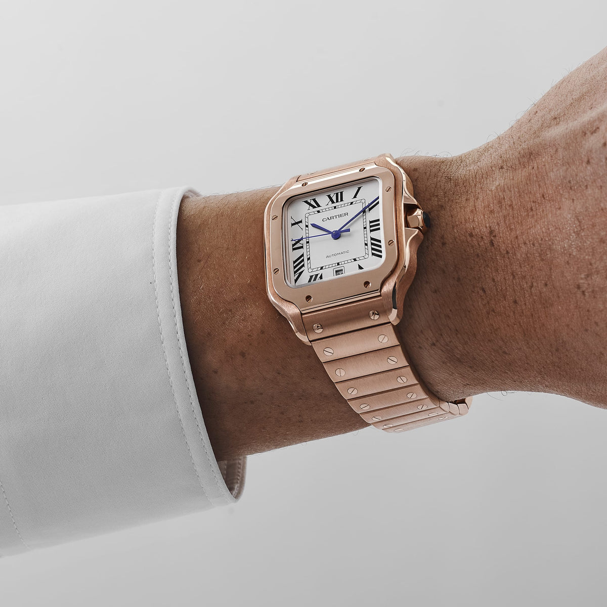 Cartier Santos WGSA0018 Large Rose Gold White Dial (2022)