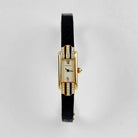 Cartier Tank Allongée 1380 Yellow Gold Ivory Dial Diamond Bezel Quartz