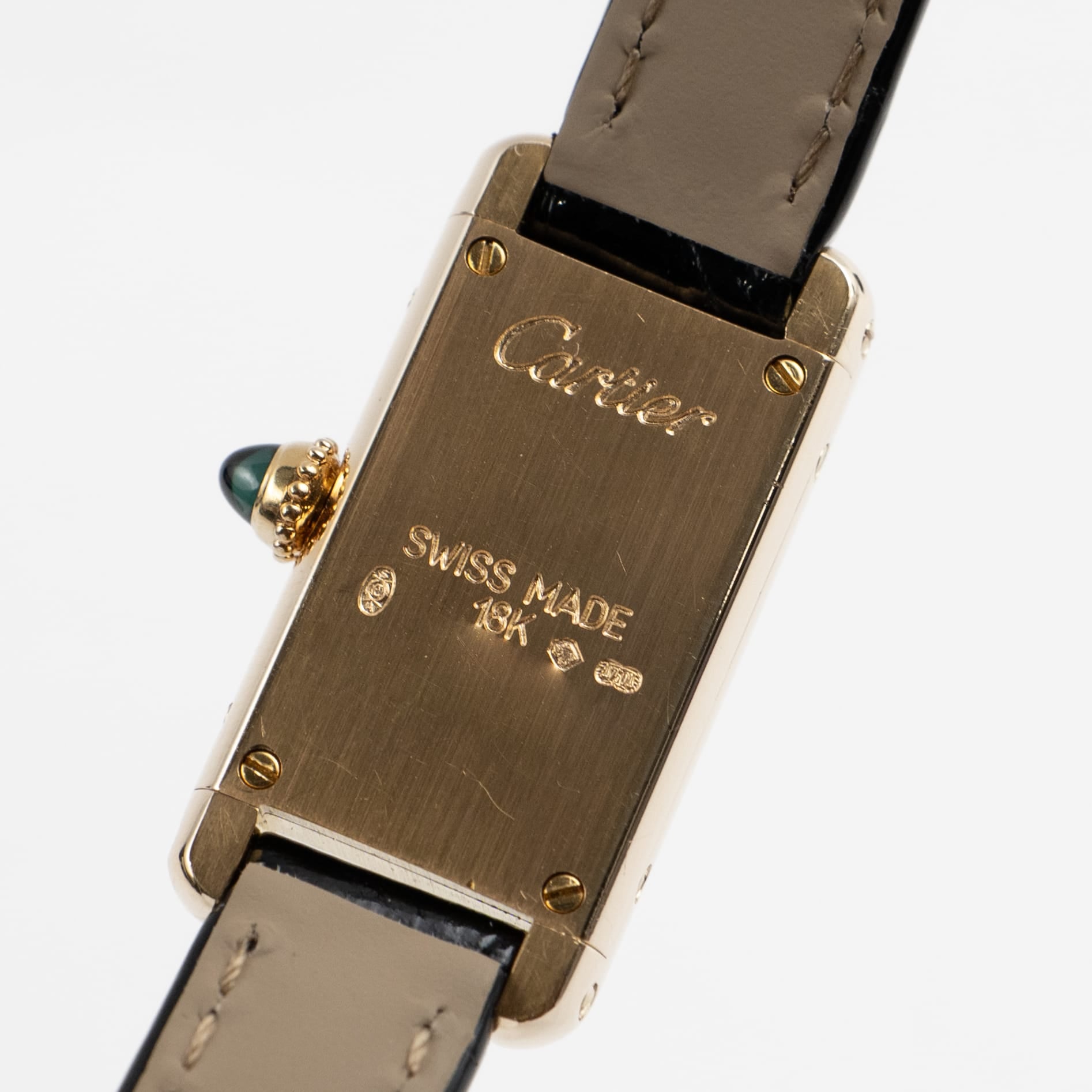 Cartier Tank Allongée W1501756 'Ladies' Yellow Gold White Dial Quartz