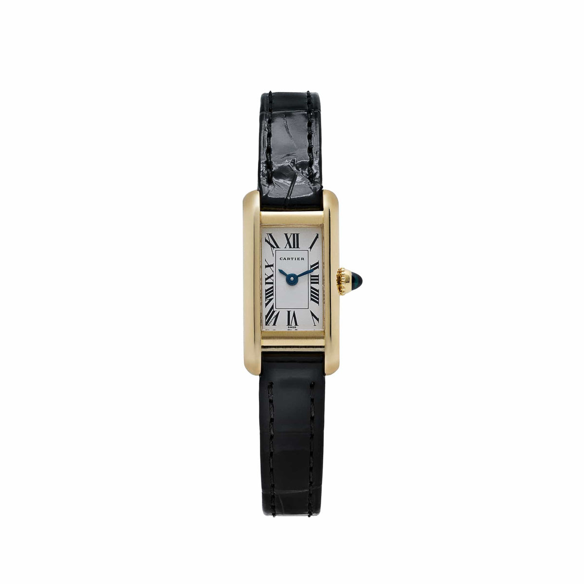 Cartier Tank Allongée W1501756 'Ladies' Yellow Gold White Dial Quartz