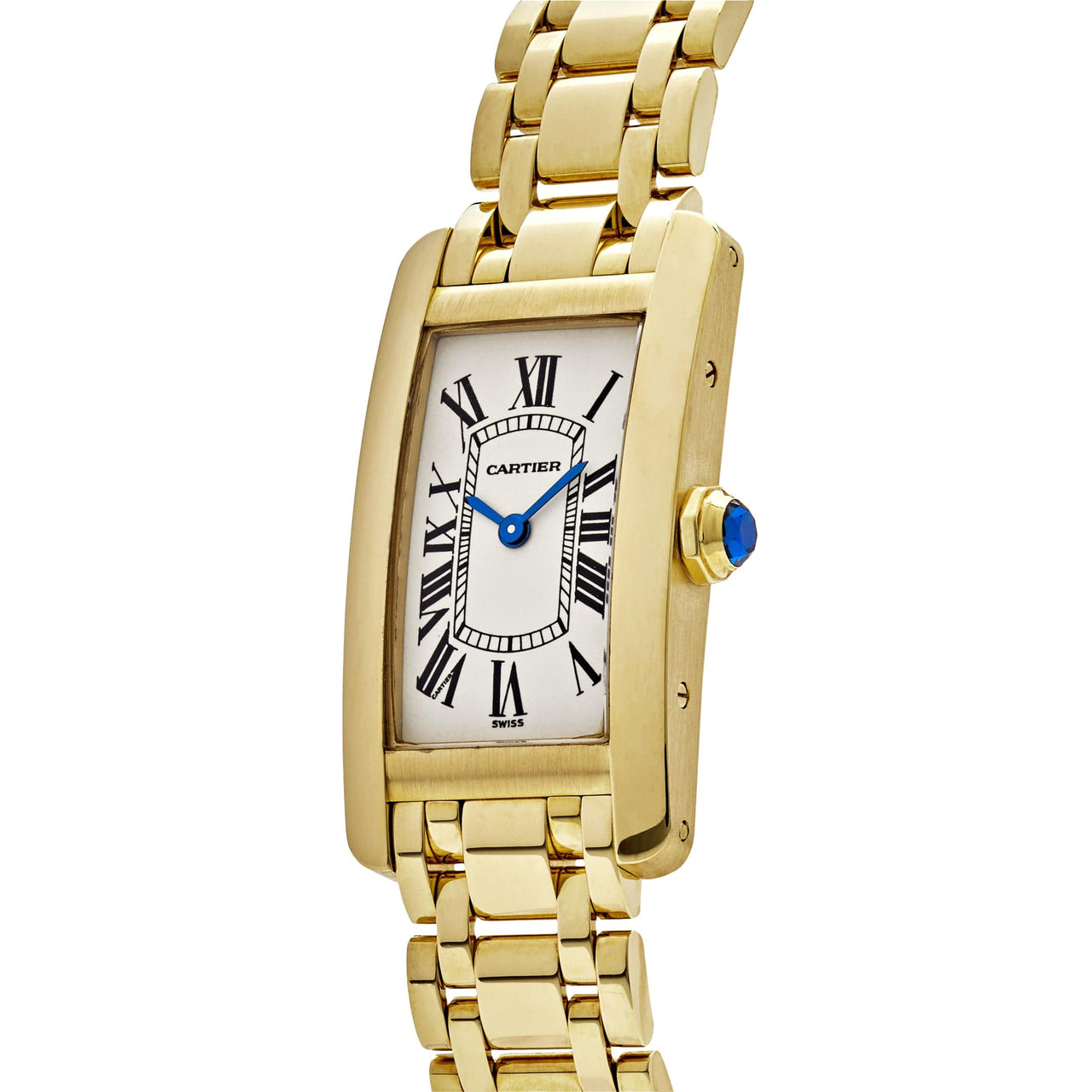 Cartier Tank Americaine W26015K2 Yellow Gold Wrist Aficionado